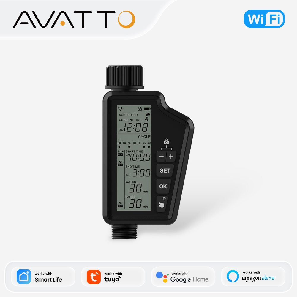 Smart Garden Valve - MIUCDA bahçe sulama zamanlayıcısı büyük LCD
