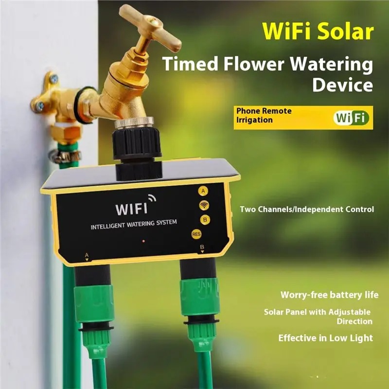 1/2 Çıkışlı WIFI Güneş Enerjil - Smart Garden Valve incelemesi ve fiyatı