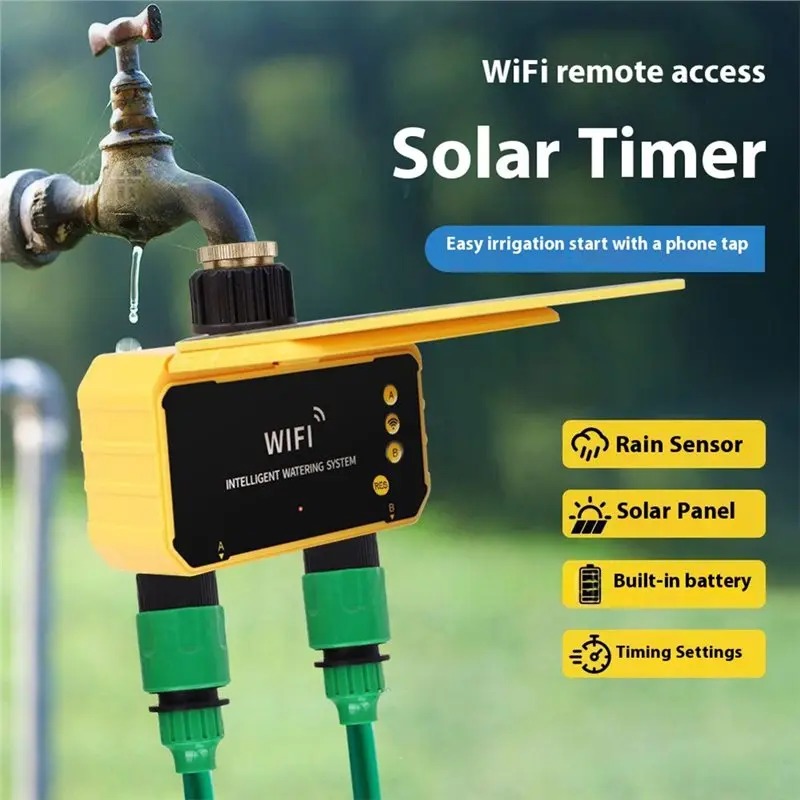 1/2 Çıkışlı WIFI Güneş Enerjil - Smart Garden Valve incelemesi ve fiyatı