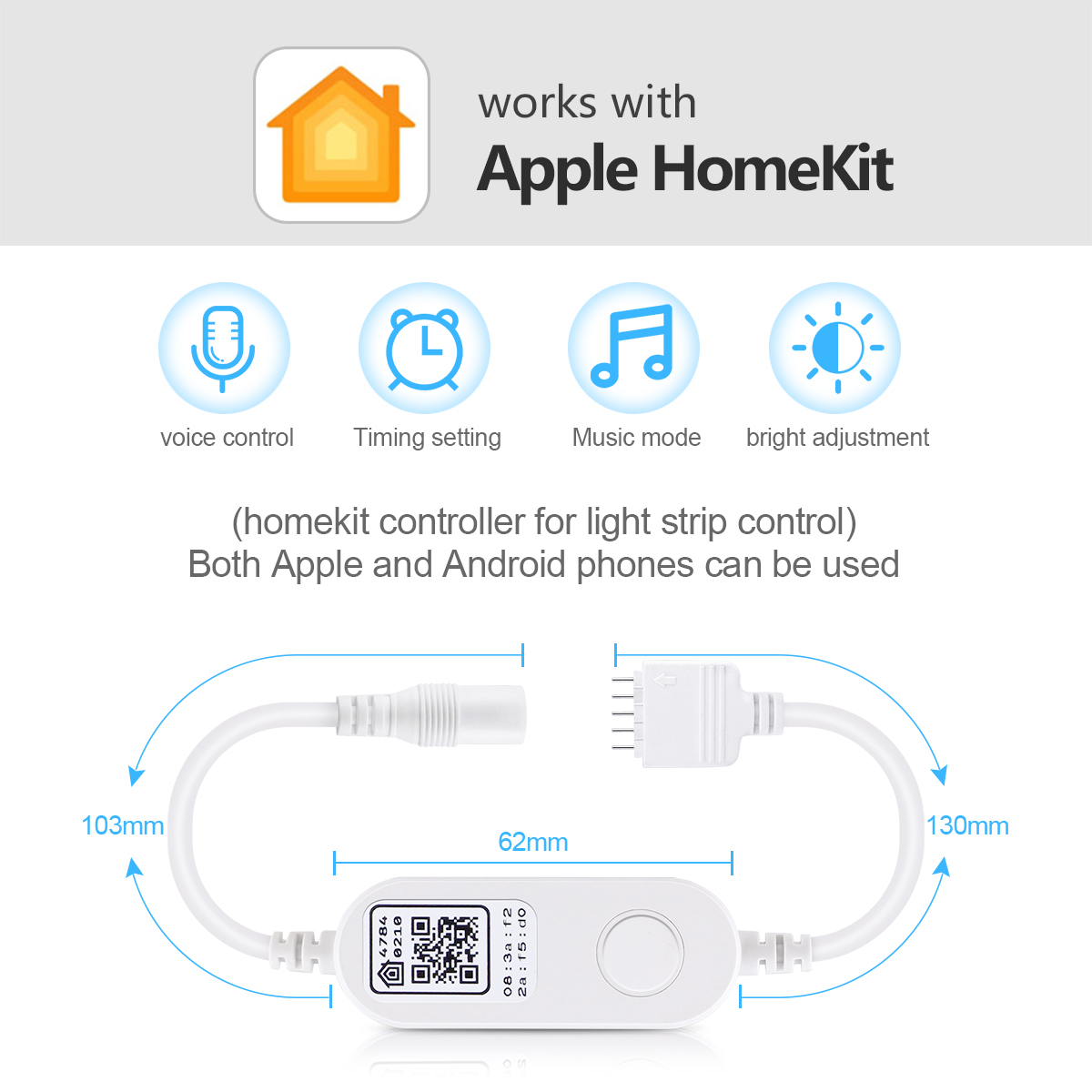 DC 12V WIFI RGBW RGBWW LED Şer - Smart Garden Apple incelemesi ve fiyatı