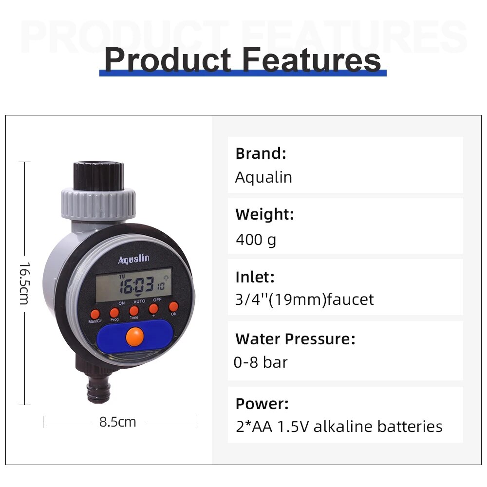 Otomatik LCD ekran sulama zama - Smart Garden Valve incelemesi ve fiyatı