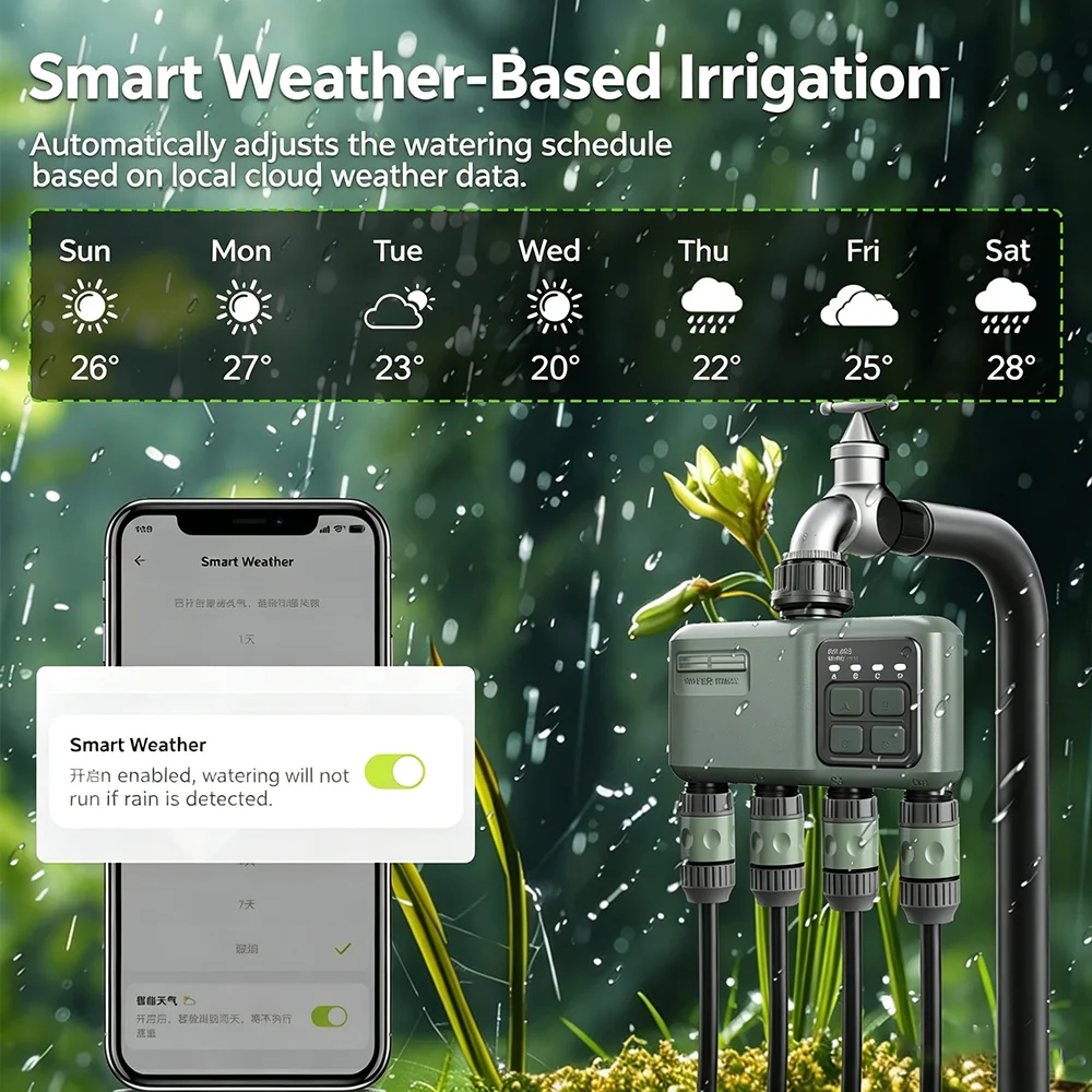 WiFi RF433 Akıllı Bahçe Sulama - Smart Garden Valve incelemesi ve fiyatı