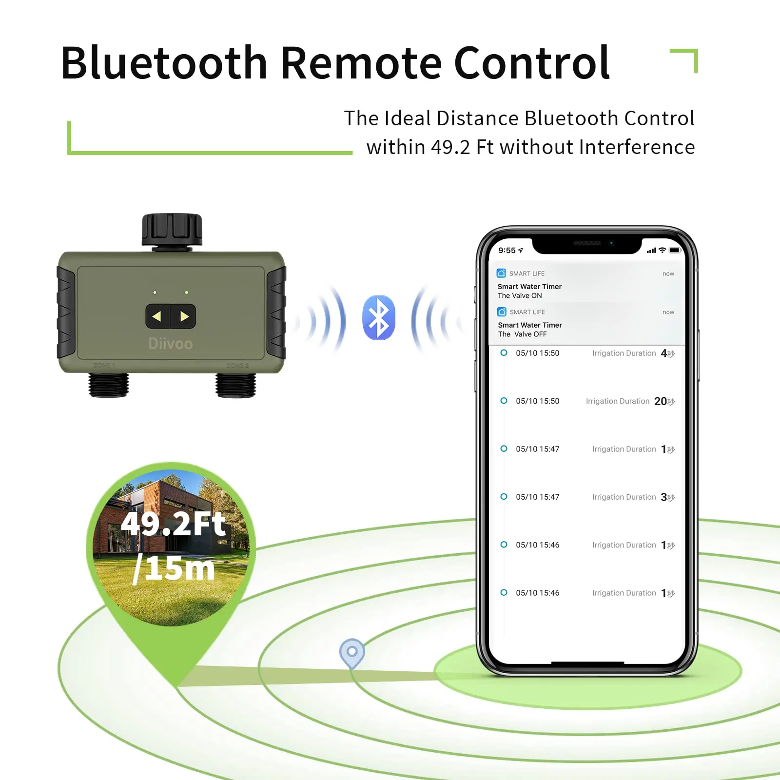 Diivoo Bluetooth Akıllı Su Zam - Smart Garden Valve incelemesi ve fiyatı