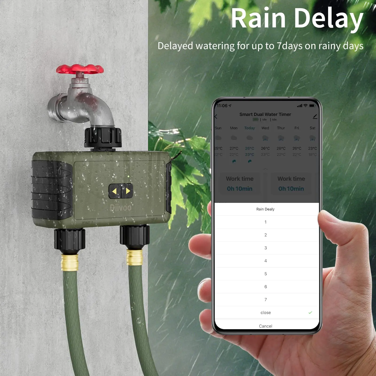 Diivoo Bluetooth Akıllı Su Zam - Smart Garden Valve incelemesi ve fiyatı